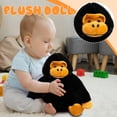 thumbnail image 4 of 11Inch Gorilla Stuffed Animal, Soft Cuddly Plush Toy For Stress Relief, Kids Adults Sensory Plushie, Desktop Fidget Toy, Christmas Birthday Gift For Nursery,A, 4 of 6