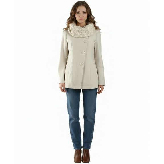 Ryu: Long Sleeve Coat with Oversized Collar