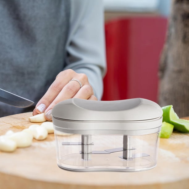 de verduras Manual, procesador de alimentos, multifunción, Manual de , extractor de Manual para cebolla, jengibre y frutas Gris