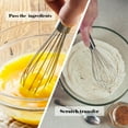 thumbnail image 7 of Topekada 3 Pack Egg Whisk with Yolk White Separator,8"10"12" Stainless Steel Wire Whisk Set for Cooking Kitchen Wire Egg Beater for Stirring,Blending and Beating,Strong Handle, 7 of 7