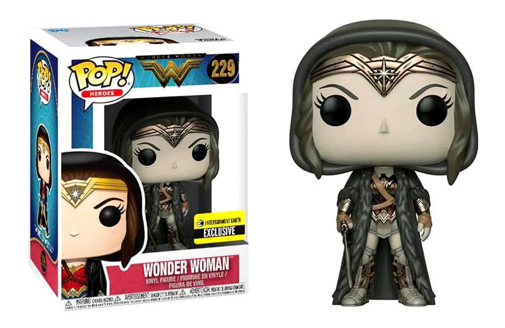 FUNKO POP DC WONDER WOMAN WITH CLOAK SEPIA EXCLUSIVE FREE POP PROTECTOR