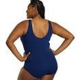 thumbnail image 6 of Sporti Plus Size HydroLast Chlorine Resistant One Piece, High Cut, Removable Cup (Women's Plus), 6 of 10