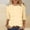 Yellow, variant on QHWAUAKFBN T Shirts For Women Trendy Graphic 3/4 Sleeve Workout Tunic Shirts Summer Plus Size Shirts Three Quarter Sleeve Tshirts Top