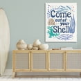 thumbnail image 4 of Stupell Industries Cottage Come Out Of Your Shell Canvas Art, 36 x 48, by Veronique Charron, 4 of 8