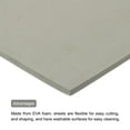 thumbnail image 4 of Unique Bargains EVA Foam Sheets Grey 38.9 Inch x 13.9 Inch 8mm Thickness for Crafts DIY, 4 of 5