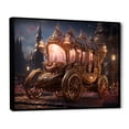 thumbnail image 2 of Designart "Enchanted Carriage Fit for a Princess II" Transportation Framed Wall Art - Modern Pink Old American Cart Hallway Framed Wall Art Decor, 2 of 6