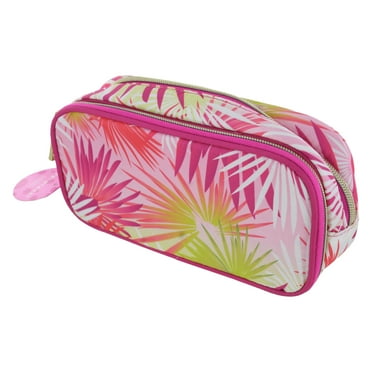 Pop-Arazzi Zippered 2-Pocket Cosmetic Makeup Organizer, Energetic Print
