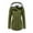 Army Green, variant on Faux Fur Hooded Jacket For Women Hooded Thicken Fleece Lined Parkas Drawstring Waist Plus Size Coats Solid Long Sleeve Winter Outdoor Zip Up Jackets With Pockets
