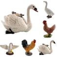 thumbnail image 3 of Modèle d'Oie de Canard de Poulet Mignon Réaliste Enfants PVC Jouet Biologique Cadeau de Décoration, 3 of 9