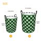 thumbnail image 3 of Fotbe Green Argyle Plaid Cesto de Ropa con Asas, Cesto Impermeable de Gran Capacidad, Bolsa de Lavado para Dormitorio, Cesto de Ropa con Ruedas y Asas-Medium, 3 of 6