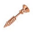 thumbnail image 3 of 1PCS Boucle d'Oreille Perçage Unisexe Élégant en Acier Inoxydable Forme à Vis Punk Sans Allergie, 3 of 7