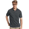 thumbnail image 1 of Hanes Mens CottonBlend EcoSmart Jersey Polo With Pocket 2-Pack, 3XL, 1 of 1