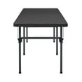 thumbnail image 5 of Mainstays Black 8 Foot Easy Fold Folding Plastic Table, Heavy Duty, Indoor Outdoor, Scratch Resistant, Stain & UV Damage, 5 of 13