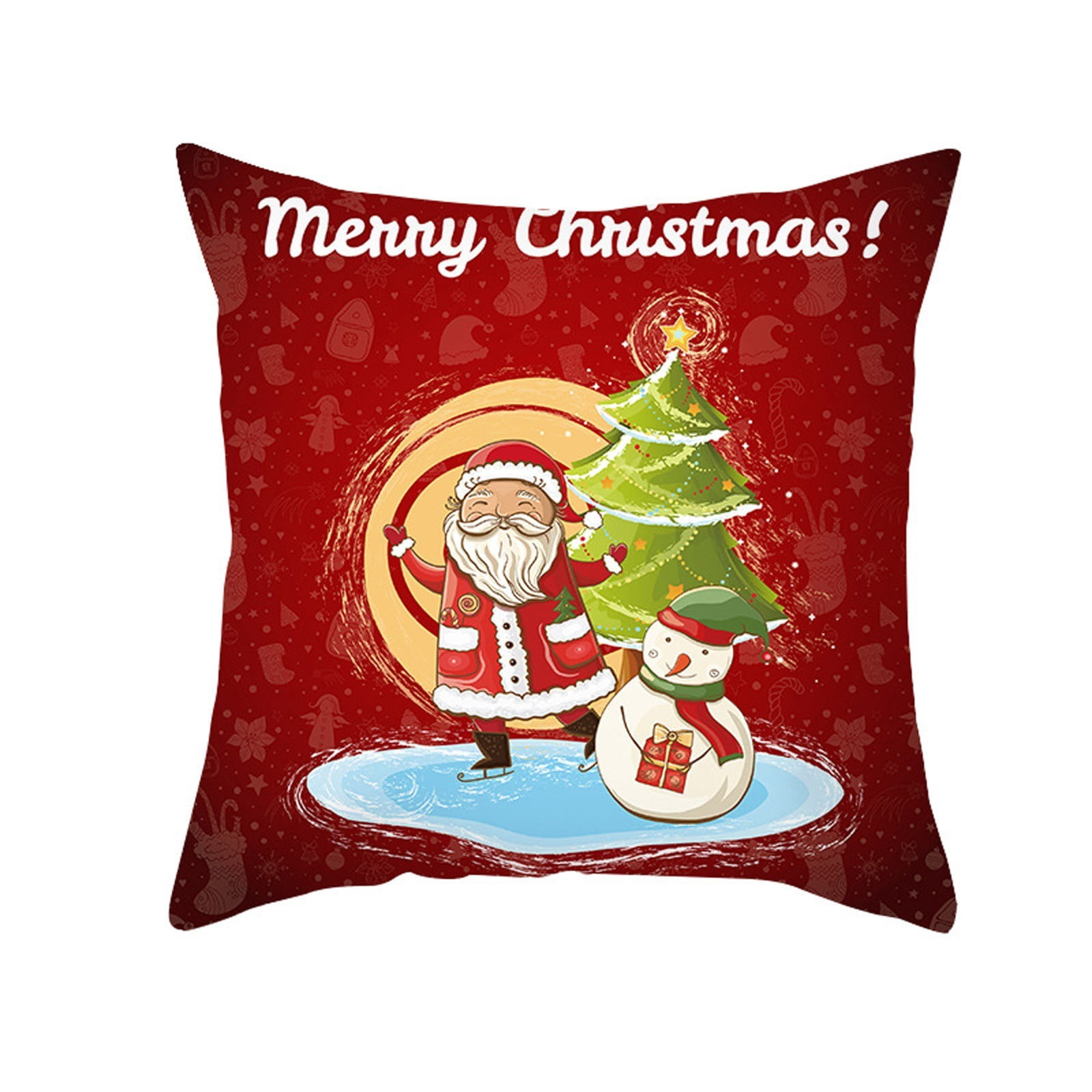 Wiueurtly Christmas Pillowcase Christmas Decoration Interior Atmosphere Pillowcase