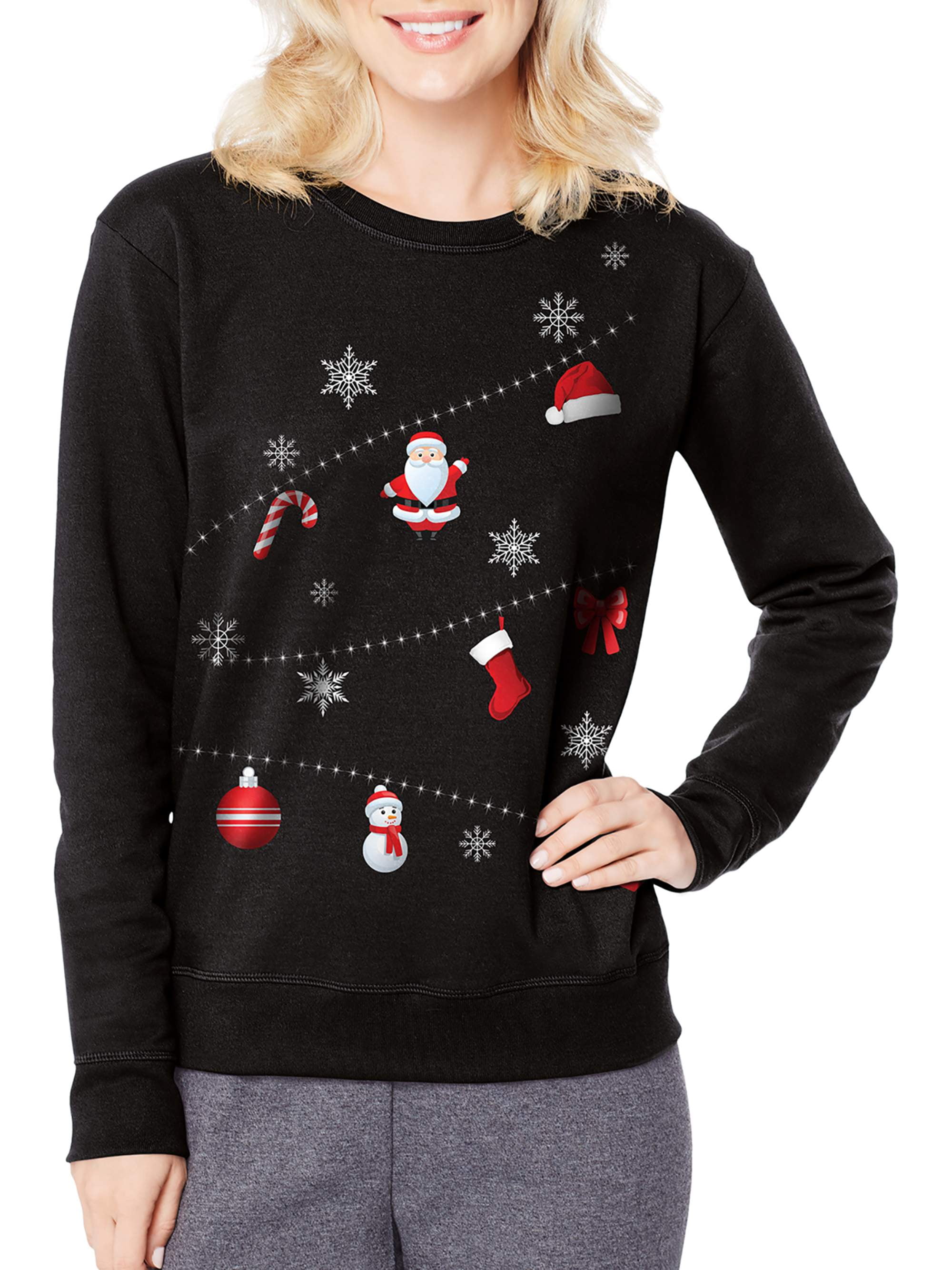 Hanes Hanes Women's Ugly Christmas Sweatshirt Christmas Sweatshirts For Women