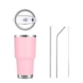 thumbnail image 1 of Termo Vaso De Acero Inoxidable HappyWare 30oz Doble Pared Aislada Al Vacío Rosa, 1 of 3