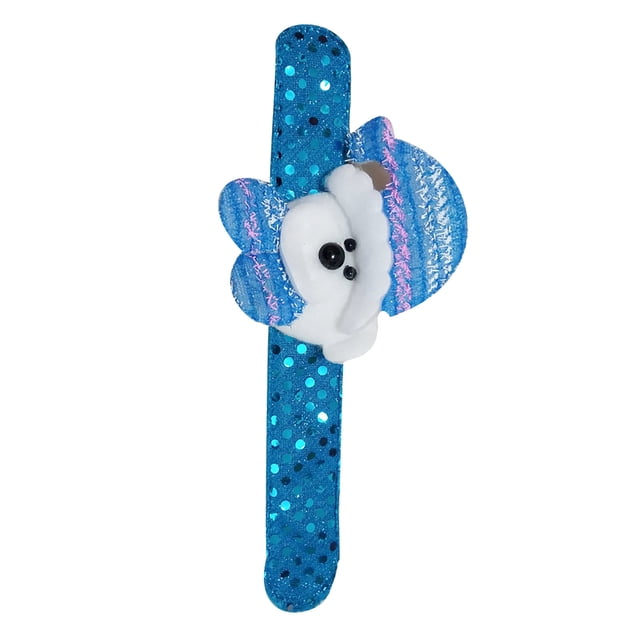 Fiudx Pulseras Navideñas con Diseño de Papá Noel, Muñeco de Nieve y Reno, Terciopelo Suave, Ajuste Cómodo, Divertido Juguete Antiestrés, Accesorio para Fiesta de Año Nuevo, Regalo Perfecto para Niños