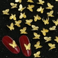 thumbnail image 2 of UDIYO 100Pcs/Pack Butterfly Shape 3D Nail Decorations Fingertip Art Manicure Ornament, 2 of 7