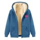 thumbnail image 5 of WILLBEST Sudadera con Capucha para Mujer, Estilo Otoño/Invierno, con Estampado Cómodo y Cremallera Gruesa Grande, 5 of 5