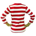 thumbnail image 3 of Red White Stripe Kids Long Sleeve Crew Neck Shirt, 4T, 1 piece, 3 of 7