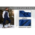 thumbnail image 5 of Chiccall Snow Bibs for Men Waterproof Windproof Snow Pants Warm Insulated Skiing Snowboard Overalls Winter Snowsuits with Zipper Pockets, 5 of 7