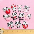 thumbnail image 3 of U8MO 10pcs Assorted Flatback Resin Cute Panda Cabochons Flatback Charms Embellishment, 3 of 5