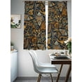 thumbnail image 4 of Boho Floral Sheer Curtains 72 Inch Length 2 Panels Set, Vintage Botanical Paisley Flower Voile Window Treatment Rod Pocket Curtains Sheers Drapes for Bedroom/Living Room/Kitchen 52"x72"x2, 4 of 7