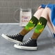 thumbnail image 5 of Fotbe Sunflower3 Calcetas Divertidas Estampadas para Hombre y Mujer, Calcetas de Algodón hasta la Rodilla para Caminar, Correr, Enfermería y Embarazo, 5 of 6