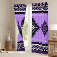 thumbnail image 3 of Manfei Bohemian Aztec Black Out Curtains for Children Teens Adults,Exotic Style Curtains Pack of 2 (42x63 Each),Hippie Tribal Bedroom Curtains,Ultra Soft Home Decor, 3 of 6