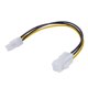 thumbnail image 2 of 10X,20CM / 8 Pulgadas 12V 4 Macho A 4 Hembra P4 Cable de Extensión de Fuente de Alimentación de CPU, 2 of 5
