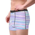 thumbnail image 2 of Yiaed Striped Gradient Print Men's Soft Cotton Boxer Shorts Breathable Boxers Underwear Moisture-Wicking Underwear Stretch Boxer Briefs for Man-Small, 2 of 5