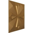 thumbnail image 2 of Ekena Millwork 19 5/8"W x 19 5/8"H Nikki EnduraWall Decorative 3D Wall Panel, Bright Coat Gold (12-Pack for 32.04 Sq. Ft.), 2 of 6