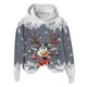 thumbnail image 4 of WILLBEST Sudadera Deportiva para Mujer, Estilo Casual, con Estampado Navideño de Ciervos con Cabeza Grande y Copos de Nieve, Cuello Redondo, Manga Larga y Capucha Ligera Grande, 4 of 4