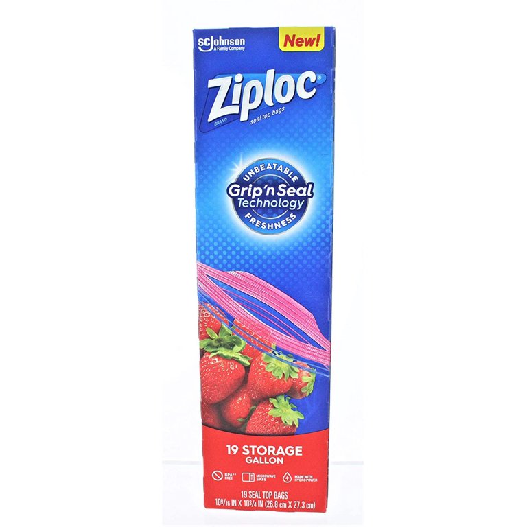 SC Johnson 682256 Ziploc Storage Bags, 1 Qt. Size - 500/Case