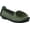 GREEN, variant on L'Artiste Dezi Hand-Painted Ballet Flats with Leather Flower