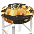 thumbnail image 3 of Balery Happy New Year 2025 C Fundas de asiento para taburete de bar redondo de tela de terciopelo ajustables que protegen de arañazos y manchas para sillas de 14 a 17 pulgadas.-12 inch, 3 of 7