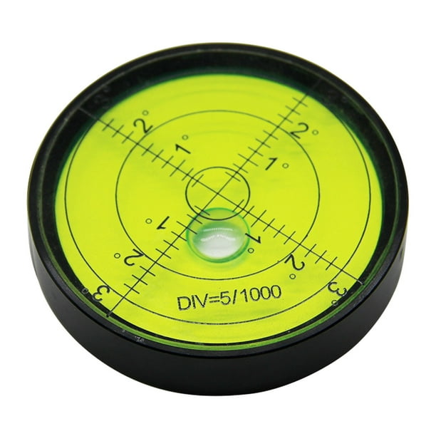 JULYING Round Bullseye Bubble Level for w/ Accuracy 15'/2 Aluminium for Case Rv Leveling