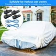 BUZIFU Car Cover Lock and Strap Set 4pcs Tarp Clips Lock Grip Awning