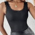 thumbnail image 5 of Wensltd Women Tank Tops Lace Trim Sleeveless Scoop Neck Fitted Tops Casual Daily Wear, 5 of 7