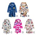 thumbnail image 3 of SILVERCELL Boys Girls Robe Toddler Hooded Blue Astronaut Plush Bathrobe for Boys Girls 2-12 Years, 3 of 12