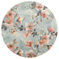 thumbnail image 3 of Ryvnso Watercolor Flower Round Plate Mats Dining Table Placemat Set of 4 for Holiday Decoration, 3 of 7
