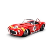 Jada Toys BIGTIME MUSCLE 1:24 1967 Shelby Cobra Die-cast Car – Opening Doors, Hood, Trunk, Rubber Tires(Red)