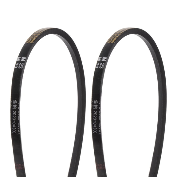 Uxcell 2Pcs M-23 Rubber V Belt Drive Transmission Belt 23" Pitch Girth 10mm Width 5.5mm Height JIS Standard Power Belt