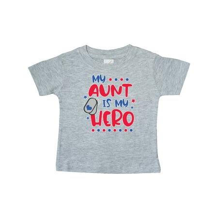 

Inktastic Memorial Day My Aunt is My Hero Gift Baby Boy or Baby Girl T-Shirt