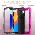 thumbnail image 4 of FJLBDE Case for Xiaomi Redmi Pad SE 8.7 inch 2024, Rugged Shockproof Tablet Cases Cover with Kickstand Shoulder Strap, Rose, 4 of 7