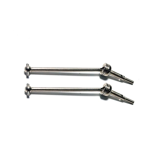 piezas de eje de transmisión delantero y trasero CVD para vehículo de control remoto para Weili 144010 144001-02 124017-16-18 Plata, Plata
