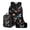 Dragonfly Hippie Floral, variant on KUIFORTI Girls Boys Kids Schoolbag with Pencil Storage Bag Lunch Bag, Durable Stationery Combo Set 3 in 1 for Children Teens Toddlers, Cute Corgi