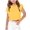 Yellow, variant on Arshiner Girls Shirt Crop Tops Short Sleeve Summer Drop Shoulder Batwing Sleeve Crewneck Loose T Shirt Tee