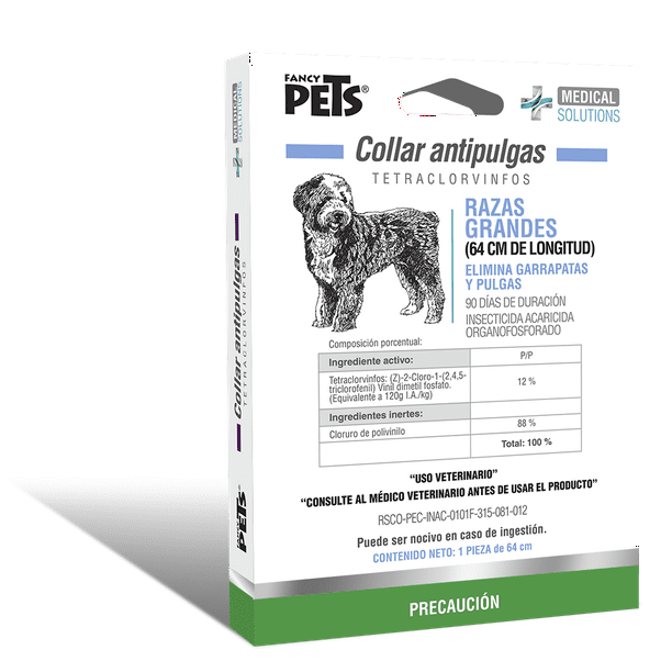 Collar Antipulgas Fancy Pets para perro de Razas Grandes 64 cm