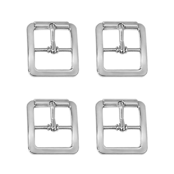 4 Unids Broche de Hebilla para de Bricolaje Pin de Rectangular Accesorios para Fabricado Monedero Manualidades Plata